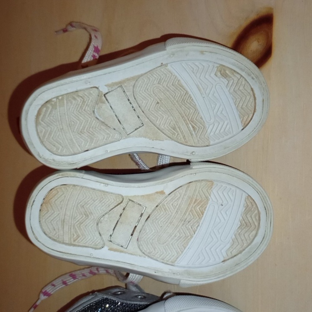 Glitter and Canvas Hightop Sneakers - Picture 9 of 9